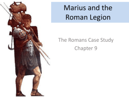 Marius and the Roman Legion