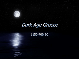 Dark Ages in Greece