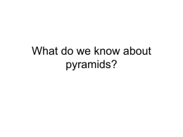 What do we know about pyramids?