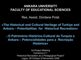 The Historical and Cultural Heritage of Turkiye and Ankara