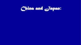 China and Japan - Spring Branch ISD