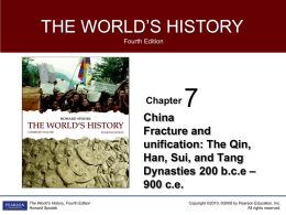 Chapter 7 _China--Fracture and Unification