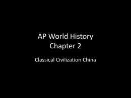AP World History Chapter 2