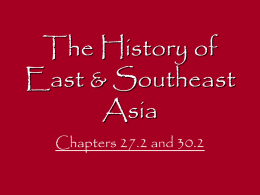 The History of East & Southeast Asia