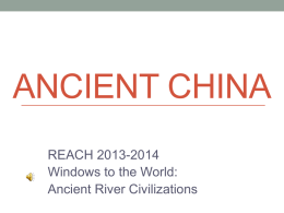 Ancient China - Bibb County Schools
