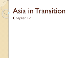 Asia in Transition - Polk School District