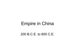 Empire in China and Asia