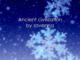 Ancient civilization by savanna