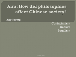 How did philosophies affect Chinese society?