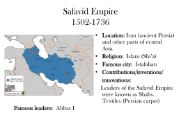 Safavid Empire 1502-1736