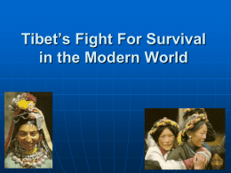 Tibet and Communist China - Year 11 and 12 Modern History at