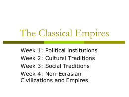 Classical Civilizations/Empires