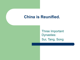 China is Reunified.