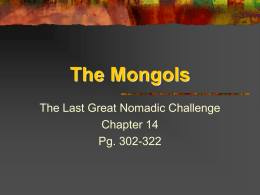 Chapter 14—The Mongols