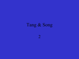 Tang and Song PPT