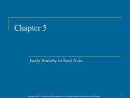 Chapter 3: Ancient China - McGraw