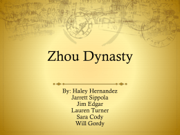 Zhou Dynasty - harveytechworldhistory