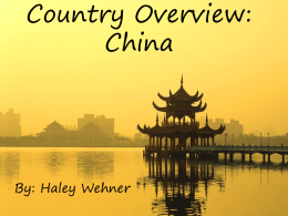 Country Overview: China