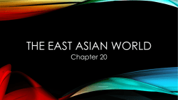 The east Asian world