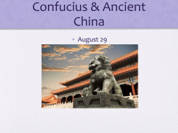 Confucuis China Presentation