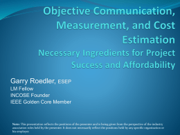 Objective Communication and Measurement