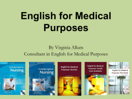 English for Medical Purposes