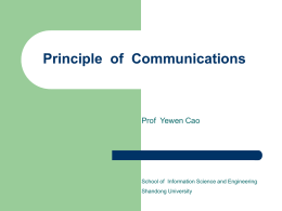 Principle of Communications - Seminar Topics Project Ideas On