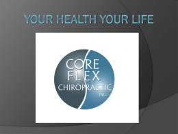 Health talk title - Chiropractor Aspen, CO. Core Flex Chiropractic