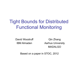 Tight Bounds for Distributed Functional Monitoring