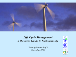 LIFE CYCLE ASSESSMENT
