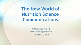 Cathy Kapica, PhD, RD