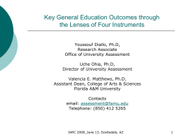 Key General Education Outcomes through the Lenses of Four