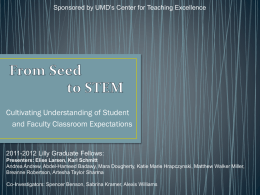 Blossoms on STEM Expectations