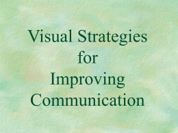Visual Strategies for Improving Communication