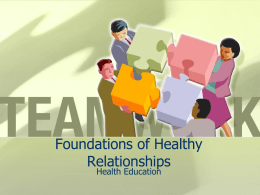 Foundations of Healthy Relationships