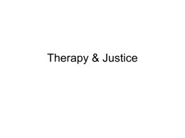 Therapy & Justice