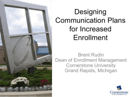 Communication Plans - Hobsons University