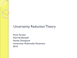 Uncertainty Reduction Theory