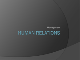 Human Relations PPT.