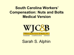 South Carolina Workers’ Compensation System