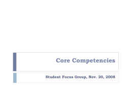 Core Competencies - Anne Arundel Community College