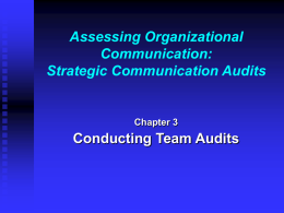 Assessing Organizational Communicaiton Ch. 3