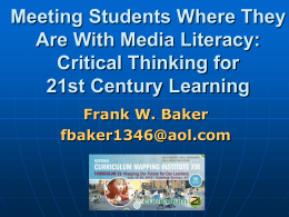 Meeting Students Where They Are With Media Literacy