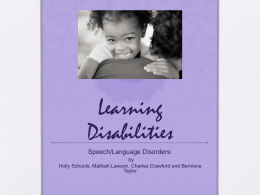 Learning Disabilities - Valdosta State University