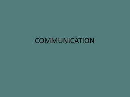 COMMUNICATION - emseducation
