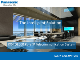 TDE600 Sales Presentation
