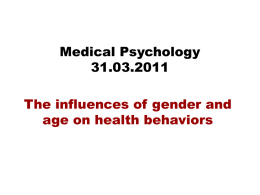 Medical Psychology 31.03.2011 - u