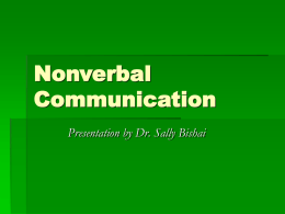 Nonverbal Communication July 2011