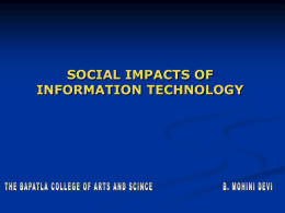 IMPACT OF INFORMATION & COMMUNICATION TECHNOLOGY …
