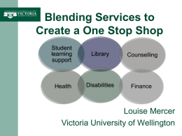Blending Services to Create a One Stop Shop